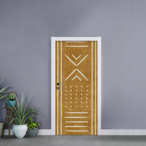 Golden Mud Door Decor